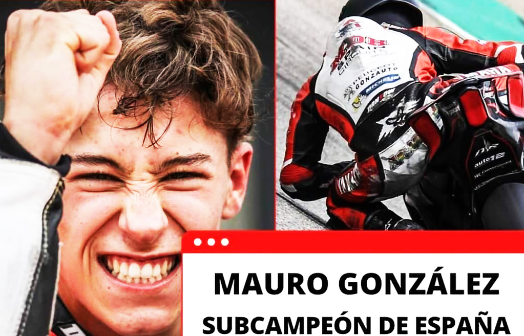 El torrijeño Mauro González subcampeón de España en Motociclismo 