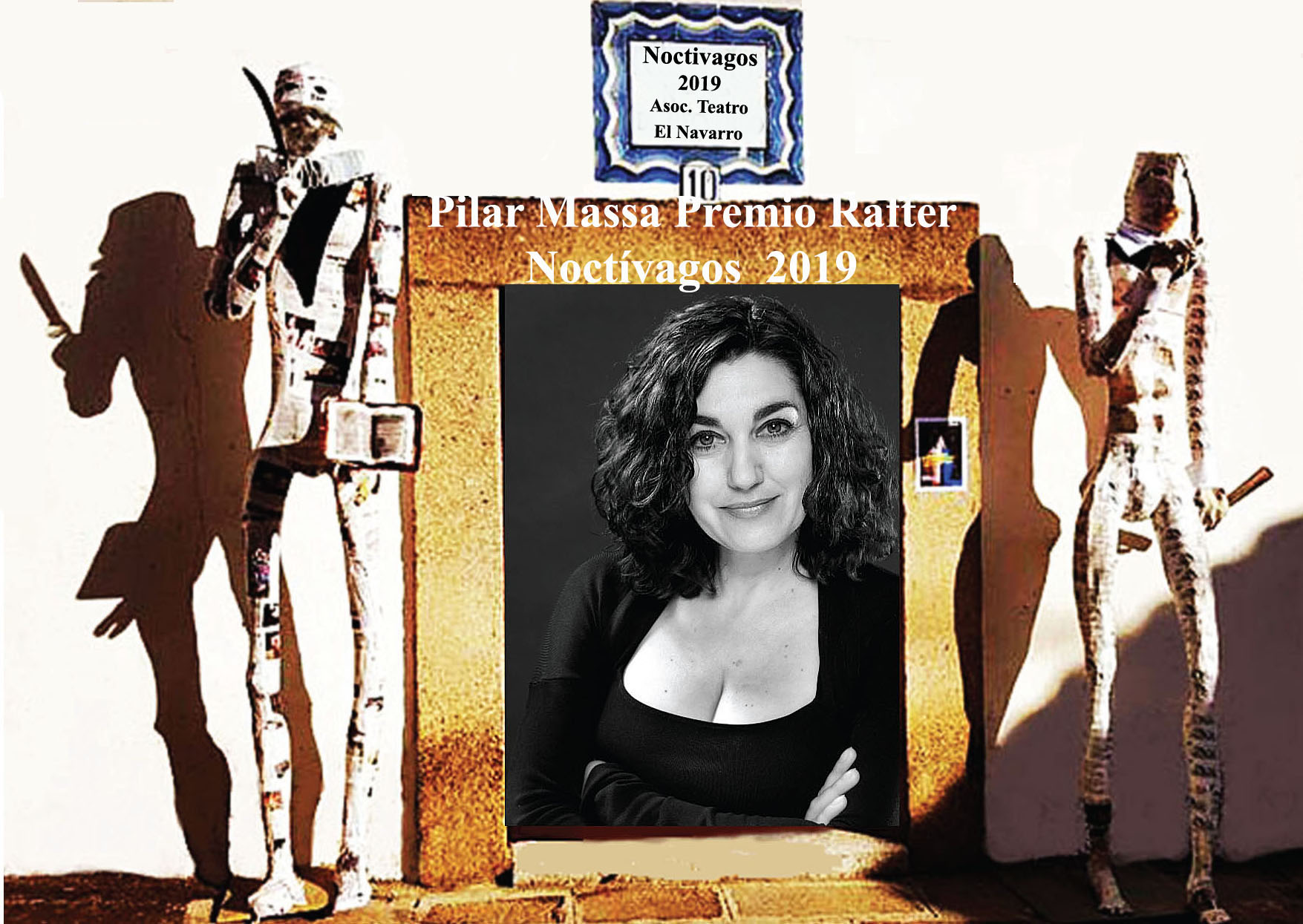 Pilar Massa Premio “Denis Rafter” en Noctívagos 2019 por su labor artística y social