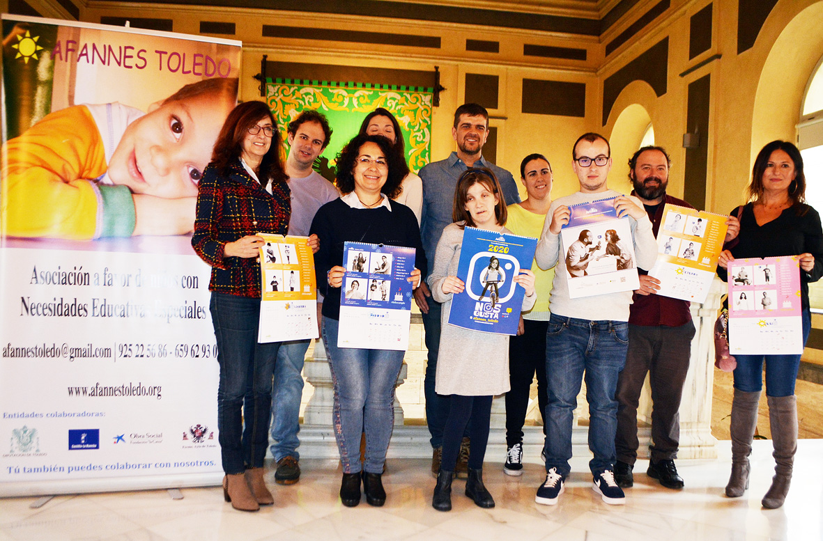 Con un calendario de carácter solidario e inclusivo se presentó AFANNES en la Diputación toledana Editorial