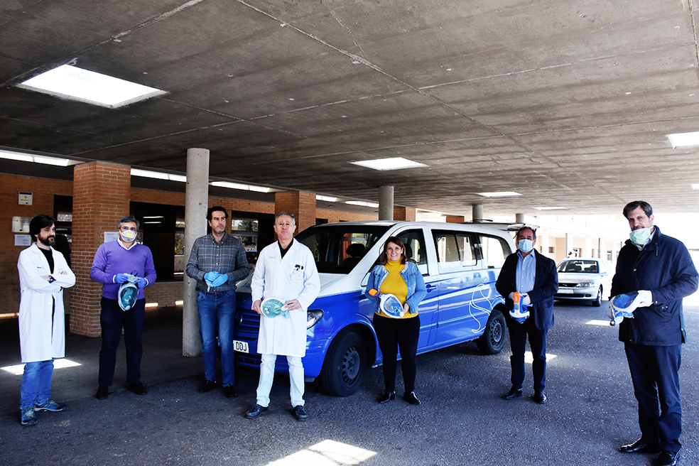 Máscaras de esnórquel entregadas al Hospital de Talavera de la Reina  