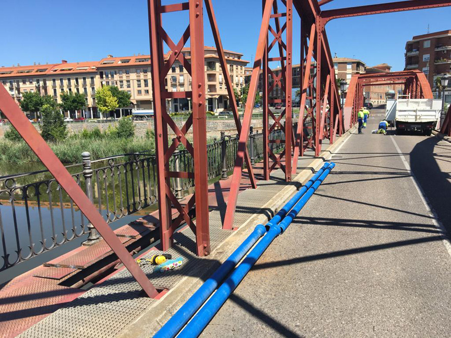Continúan las obras en el Puente Reina Sofía de Talavera Editorial