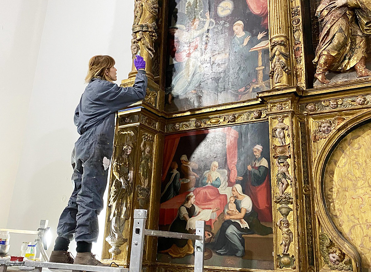 Recuperado el retablo del Convento de las Oblatas de Oropesa